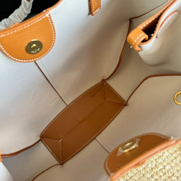 Polene Tan Leather Tote Bag - Picture 9 of 9